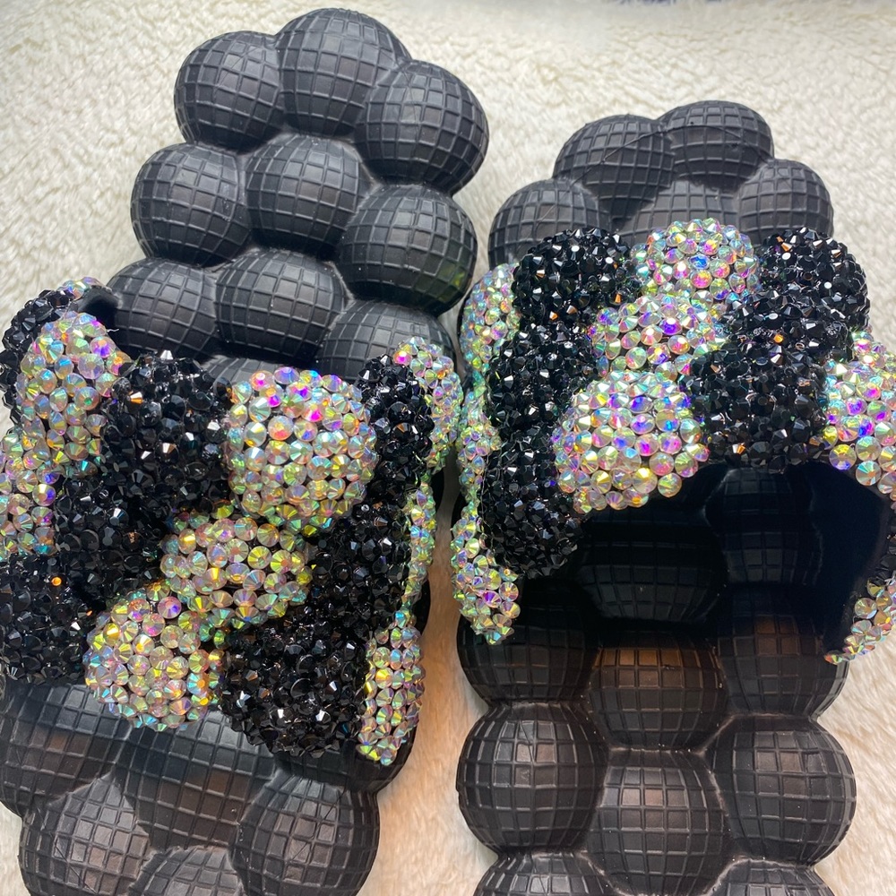 These Are Open Toe Bubble Slides Custom Made - image 1